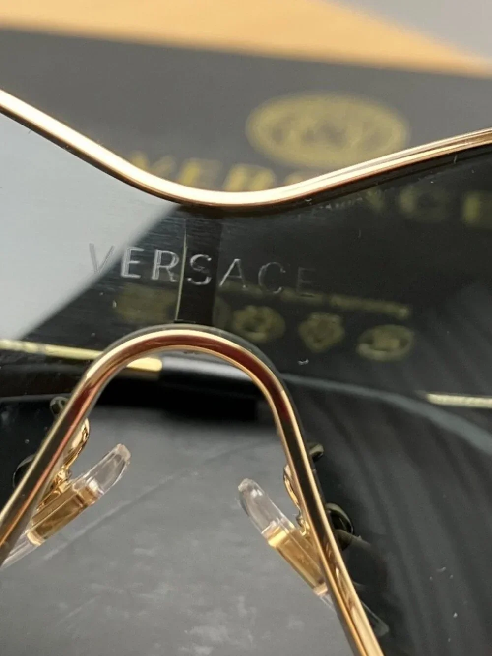 Versace Cat-Eye Wrap Futuristic Sunglasses